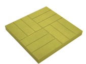 Тротуарная плитка12 кирпичей 500х500х50 жёлтый